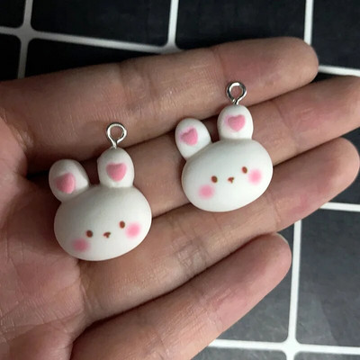 10 τμχ Ρητίνη Kawaii Small Dog Koala Σκουλαρίκια Γούρια Χαριτωμένο βραχιόλι ζώο Μπρελόκ Κολιέ Κρεμαστό αξεσουάρ Diy Mix Jewelry Make