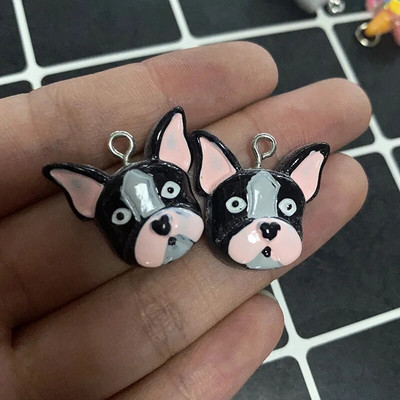 10 τμχ Ρητίνη Kawaii Small Dog Koala Σκουλαρίκια Γούρια Χαριτωμένο βραχιόλι ζώο Μπρελόκ Κολιέ Κρεμαστό αξεσουάρ Diy Mix Jewelry Make