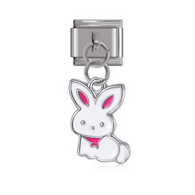 Hapiship Πρωτότυπο Daisy Rabbit Bus Dog Mermaid Girl Shark Italian Charm Fit Βραχιόλι 9mm από ανοξείδωτο ατσάλι Κοσμήματα κατασκευής DJ100