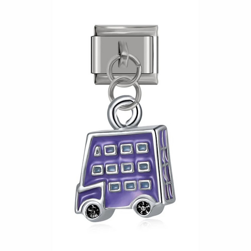 Hapiship Πρωτότυπο Daisy Rabbit Bus Dog Mermaid Girl Shark Italian Charm Fit Βραχιόλι 9mm από ανοξείδωτο ατσάλι Κοσμήματα κατασκευής DJ100