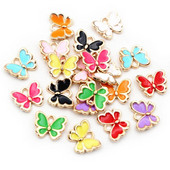 20 τμχ 10x13 mm Lovely Butterfly Charms Κρεμαστό σμάλτο Μικρό κράμα Γούρια DIY κοσμήματα κατασκευής αξεσουάρ για βραχιόλι κολιέ