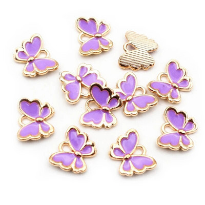 20 τμχ 10x13 mm Lovely Butterfly Charms Κρεμαστό σμάλτο Μικρό κράμα Γούρια DIY κοσμήματα κατασκευής αξεσουάρ για βραχιόλι κολιέ