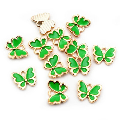 20 τμχ 10x13 mm Lovely Butterfly Charms Κρεμαστό σμάλτο Μικρό κράμα Γούρια DIY κοσμήματα κατασκευής αξεσουάρ για βραχιόλι κολιέ