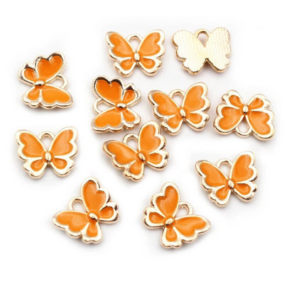 20 τμχ 10x13 mm Lovely Butterfly Charms Κρεμαστό σμάλτο Μικρό κράμα Γούρια DIY κοσμήματα κατασκευής αξεσουάρ για βραχιόλι κολιέ