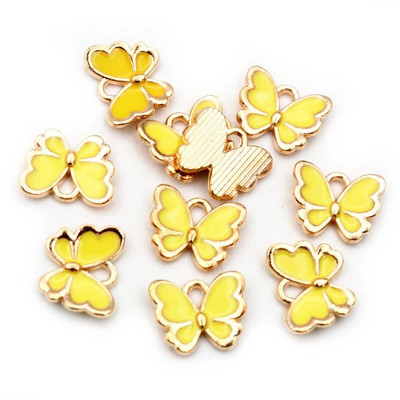 20 τμχ 10x13 mm Lovely Butterfly Charms Κρεμαστό σμάλτο Μικρό κράμα Γούρια DIY κοσμήματα κατασκευής αξεσουάρ για βραχιόλι κολιέ