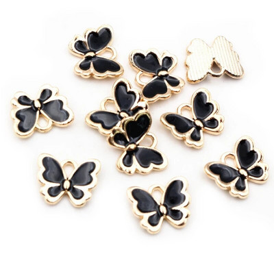 20 τμχ 10x13 mm Lovely Butterfly Charms Κρεμαστό σμάλτο Μικρό κράμα Γούρια DIY κοσμήματα κατασκευής αξεσουάρ για βραχιόλι κολιέ