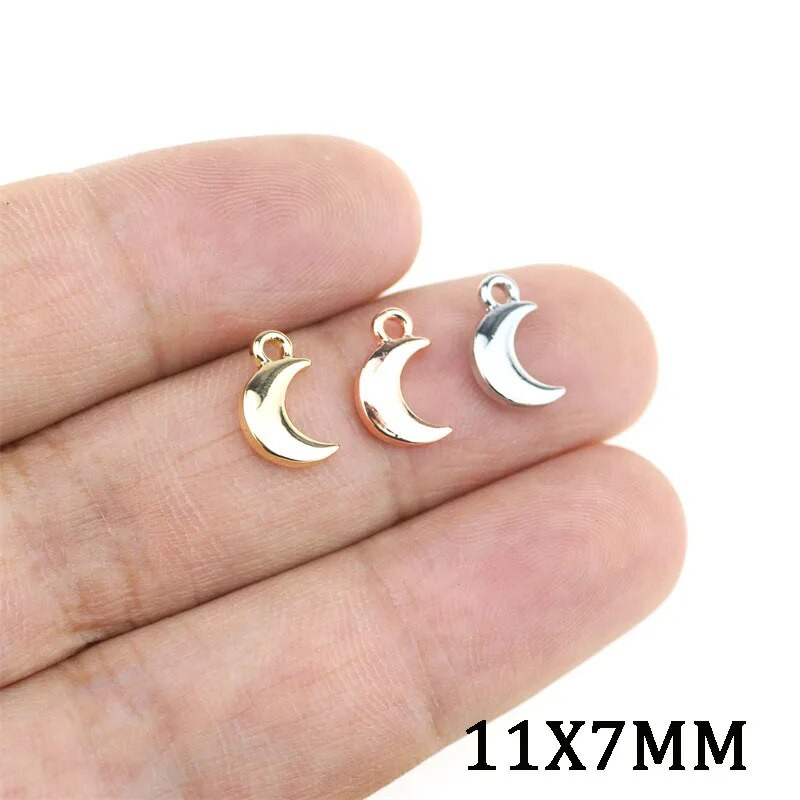 20 komada 11*7mm antikno srebrne boje, maleni polumjesec, privjesci, naušnice, ogrlice, privjesci, privjesci za izradu nakita „uradi sam“