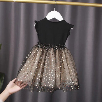 1 έως 7 ετών 2021 Νέο μωρό φόρεμα Άνοιξη και Καλοκαίρι Νέο Κορεάτικο κοριτσάκι βαμβακερή φούστα tutu Star δίχτυ Φόρεμα πριγκίπισσας