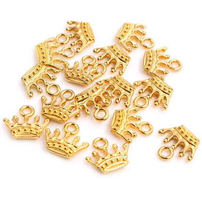 20 τμχ Charms στεφάνι 13x14mm Θιβετιανά ασημένια/μπρούτζινα μενταγιόν αντίκες κοσμήματα κατασκευής χειροποίητων χειροτεχνιών DIY