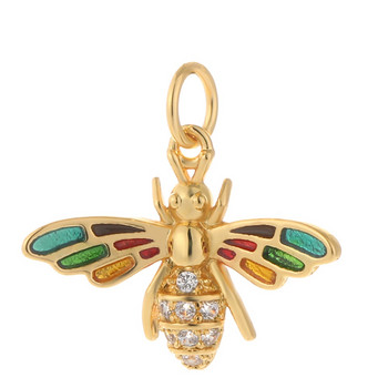 Cute Cherry Bee Charms για κοσμήματα Προμήθειες Ζώα Φυτά Χρυσό Χρώμα Snake Diy Σκουλαρίκια Κολιέ Βραχιόλι Δωρεάν αποστολή