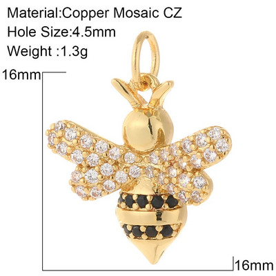 Armsad kirss-mesilaste amuletid ehete valmistamiseks tarvikud loomad taimed kullavärvi madu isetehtud kõrvarõngad kaelakee käevõru Tasuta kohaletoimetamine