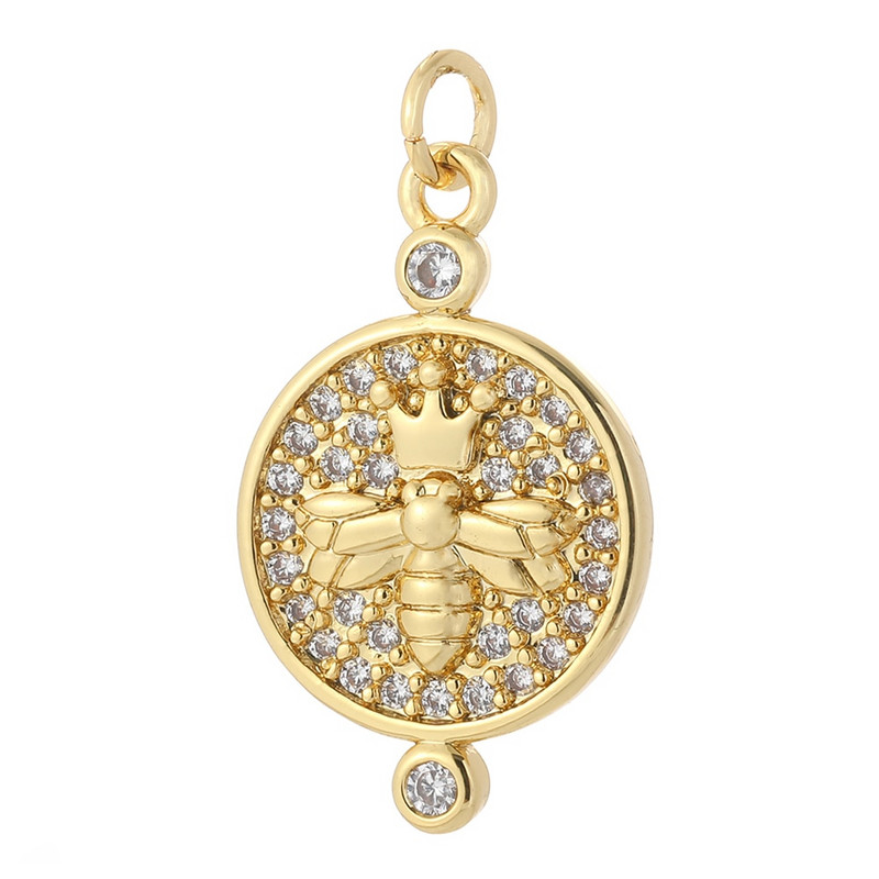 Armsad kirss-mesilaste amuletid ehete valmistamiseks tarvikud loomad taimed kullavärvi madu isetehtud kõrvarõngad kaelakee käevõru Tasuta kohaletoimetamine