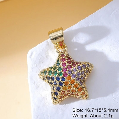 Juya 18K ehtsa kullaga kaetud mikrosillutisega tsirkoonist armastussüdamevõlusid käsitsi valmistatud luksusliku ripatsiga uusaasta kingituse ehete valmistamiseks