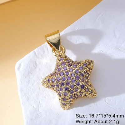 Juya 18K ehtsa kullaga kaetud mikrosillutisega tsirkoonist armastussüdamevõlusid käsitsi valmistatud luksusliku ripatsiga uusaasta kingituse ehete valmistamiseks