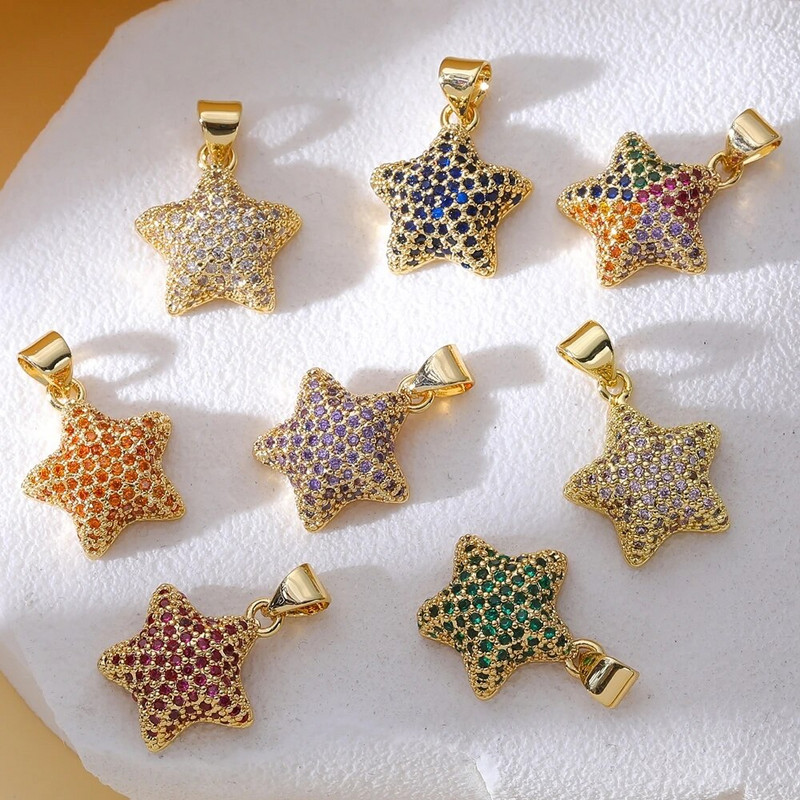 Juya 18K ehtsa kullaga kaetud mikrosillutisega tsirkoonist armastussüdamevõlusid käsitsi valmistatud luksusliku ripatsiga uusaasta kingituse ehete valmistamiseks