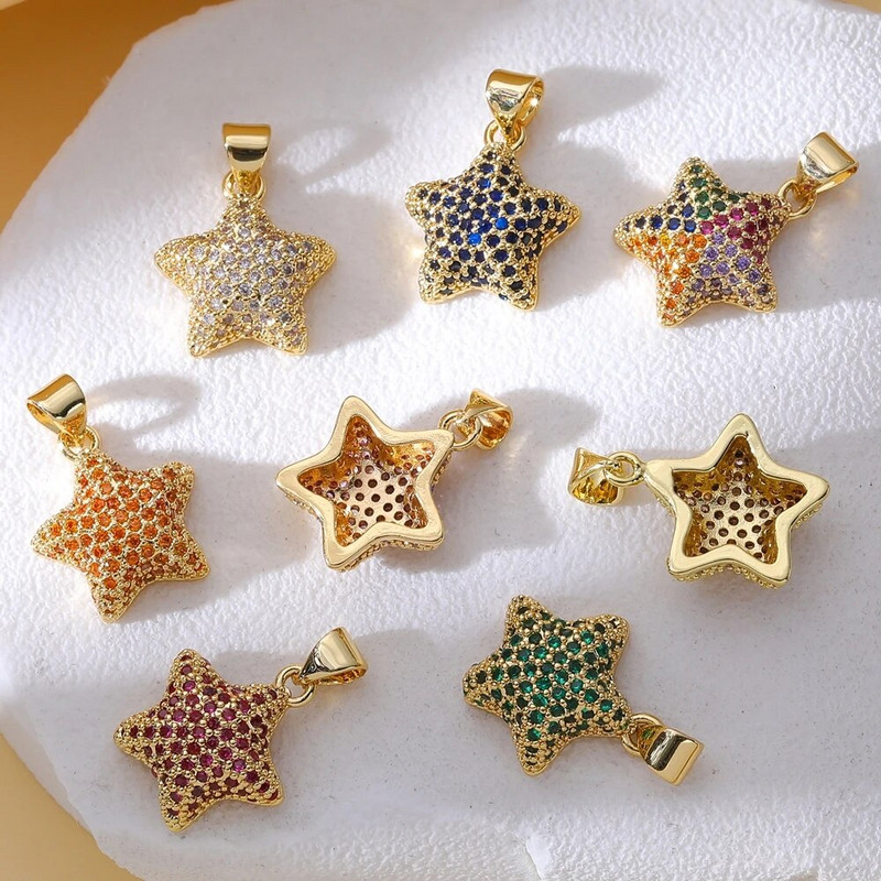 Juya 18K ehtsa kullaga kaetud mikrosillutisega tsirkoonist armastussüdamevõlusid käsitsi valmistatud luksusliku ripatsiga uusaasta kingituse ehete valmistamiseks