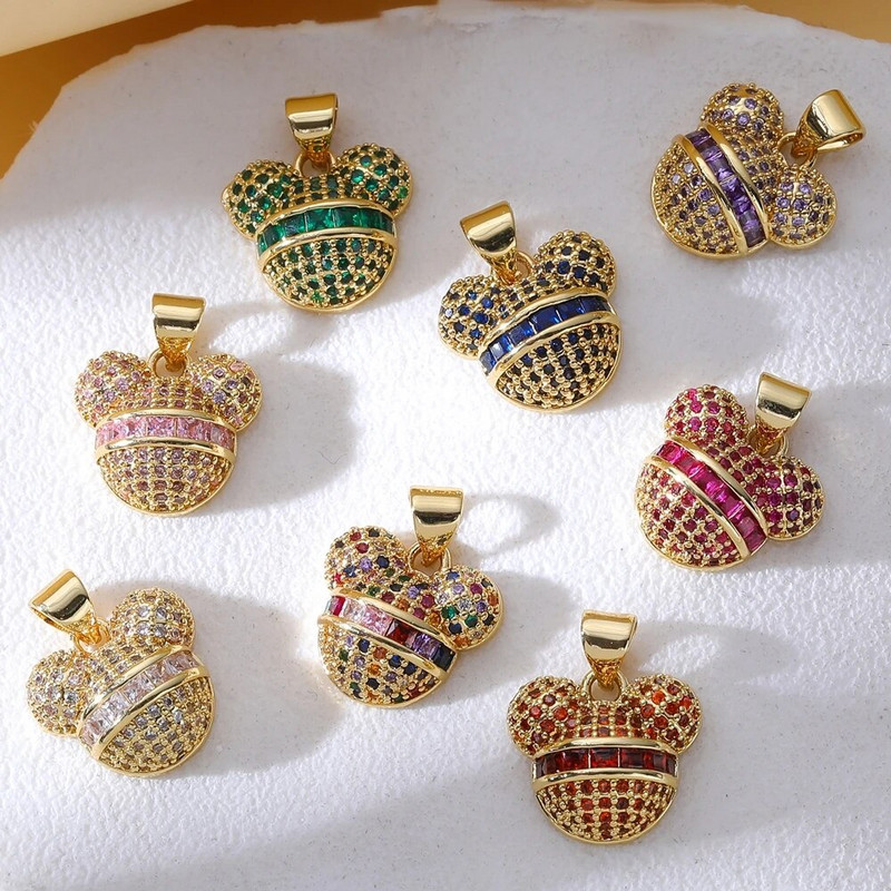 Juya 18K ehtsa kullaga kaetud mikrosillutisega tsirkoonist armastussüdamevõlusid käsitsi valmistatud luksusliku ripatsiga uusaasta kingituse ehete valmistamiseks