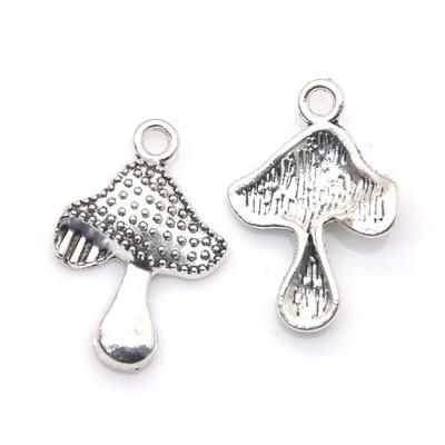 21 τμχ Μικτό 7 στιλ Θιβετιανού στυλ Μανιτάρι Γούρι από κράμα μεταλλικά φυτά μενταγιόν για DIY Σκουλαρίκια Κολιέ Βραχιόλια Κατασκευή κοσμημάτων