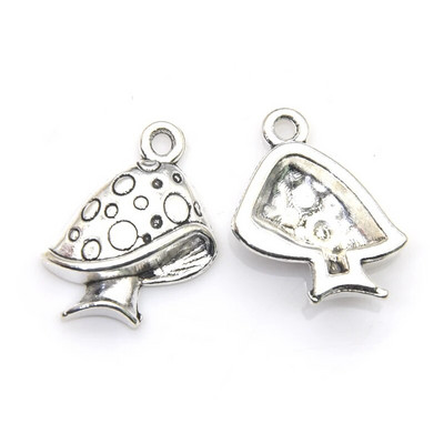 21 τμχ Μικτό 7 στιλ Θιβετιανού στυλ Μανιτάρι Γούρι από κράμα μεταλλικά φυτά μενταγιόν για DIY Σκουλαρίκια Κολιέ Βραχιόλια Κατασκευή κοσμημάτων