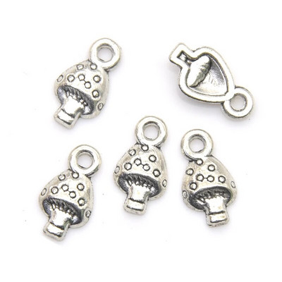 21 τμχ Μικτό 7 στιλ Θιβετιανού στυλ Μανιτάρι Γούρι από κράμα μεταλλικά φυτά μενταγιόν για DIY Σκουλαρίκια Κολιέ Βραχιόλια Κατασκευή κοσμημάτων