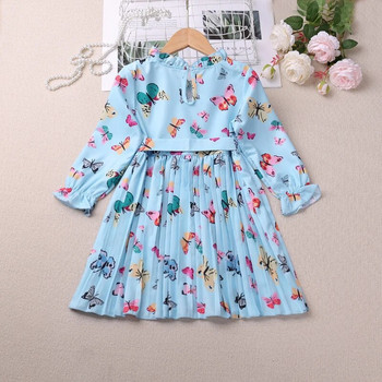 Humor Bear New Girls\' European and American Dress with Fragmented Flower Knot Sweet Style παιδικά ρούχα