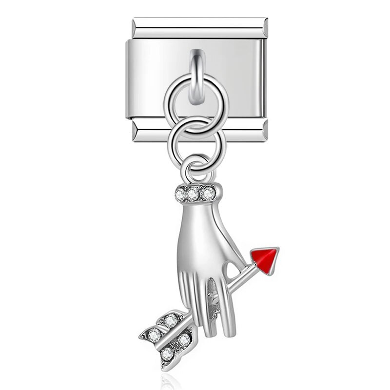 Hapiship Κορυφαίο Νέο πρωτότυπο Daisy Heart Wine Love Cake Σύνδεσμοι γοητείας Fit 9mm βραχιόλι Κοσμήματα από ανοξείδωτο ατσάλι κατασκευή DJTop7