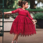 Rochii Copii Pentru Fete Dantela Flori Rochie Tulle Nunta Fetita Ceremonia Petrecere Rochie Aniversare Copii Toamna Imbracaminte Casual