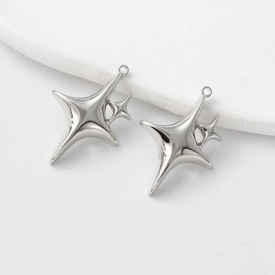 10 τμχ Fashion Polaris Enamel Charms Όμορφα ρομαντικά μενταγιόν με αστέρια για την κατασκευή χειροποίητων κοσμημάτων DIY Αξεσουάρ Χειροτεχνίες ευρήματα