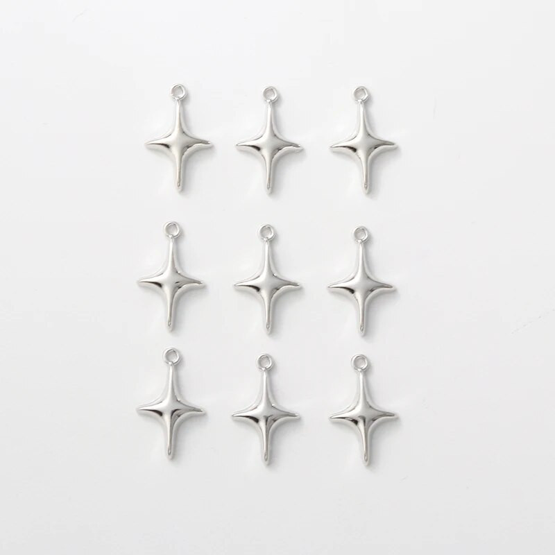 10 τμχ Fashion Polaris Enamel Charms Όμορφα ρομαντικά μενταγιόν με αστέρια για την κατασκευή χειροποίητων κοσμημάτων DIY Αξεσουάρ Χειροτεχνίες ευρήματα