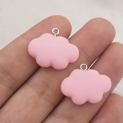 JINDINSP 10tk 25*20mm Kawaii Clouds vaiguvõlu ripatsid ehete valmistamiseks isetegemise ehete tarvik, disaineri amuletid