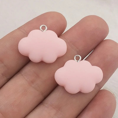 JINDINSP 10tk 25*20mm Kawaii Clouds vaiguvõlu ripatsid ehete valmistamiseks isetegemise ehete tarvik, disaineri amuletid