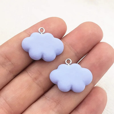 JINDINSP 10tk 25*20mm Kawaii Clouds vaiguvõlu ripatsid ehete valmistamiseks isetegemise ehete tarvik, disaineri amuletid