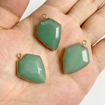Φυσικό πράσινο Aventurine Jades πέτρα κρεμαστό κόσμημα χάντρες Κολιέ σκουλαρίκι βραχιόλι DIY Δώρο κουλούρια για κοσμήματα κατασκευής χύμα