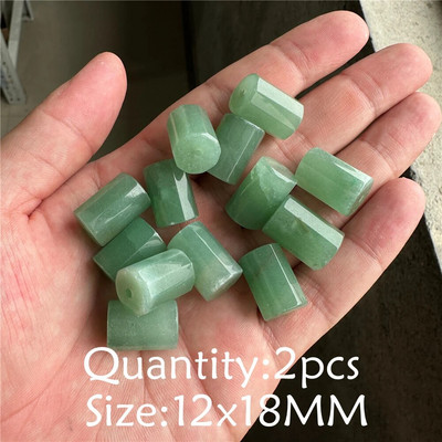 Φυσικό πράσινο Aventurine Jades πέτρα κρεμαστό κόσμημα χάντρες Κολιέ σκουλαρίκι βραχιόλι DIY Δώρο κουλούρια για κοσμήματα κατασκευής χύμα