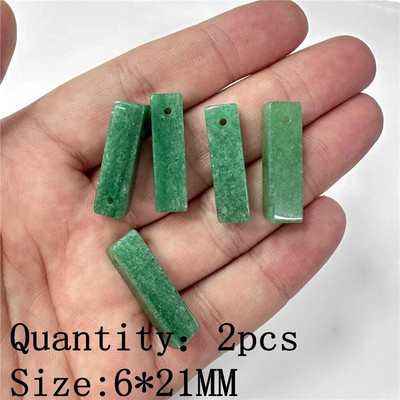 Φυσικό πράσινο Aventurine Jades πέτρα κρεμαστό κόσμημα χάντρες Κολιέ σκουλαρίκι βραχιόλι DIY Δώρο κουλούρια για κοσμήματα κατασκευής χύμα