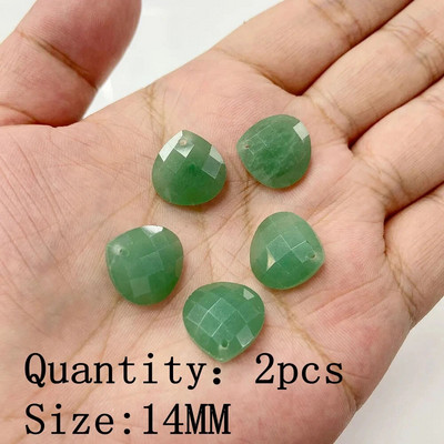 Φυσικό πράσινο Aventurine Jades πέτρα κρεμαστό κόσμημα χάντρες Κολιέ σκουλαρίκι βραχιόλι DIY Δώρο κουλούρια για κοσμήματα κατασκευής χύμα