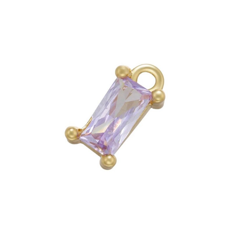 ZHUKOU 2τμχ/σετ χρυσό χρώμα Ορθογώνιο κρυστάλλινα γούρια για DIY Χειροποίητα Σκουλαρίκια Κοσμήματα Κρεμαστό Αξεσουάρ Χονδρική VD902