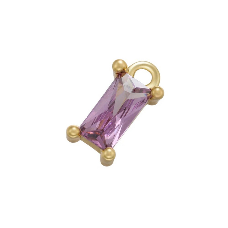 ZHUKOU 2τμχ/σετ χρυσό χρώμα Ορθογώνιο κρυστάλλινα γούρια για DIY Χειροποίητα Σκουλαρίκια Κοσμήματα Κρεμαστό Αξεσουάρ Χονδρική VD902