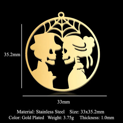 5 vnt./stal. Nerūdijančio plieno geometrinis minimalistinis Helovinas „pasidaryk pats“ auskarai, pakabukai, papuošalai, didmeninė prekyba vaiduoklio raganos šlepetės šikšnosparnių papuošalų kaukolė