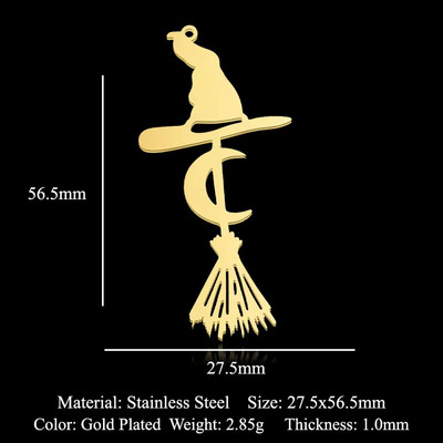 5 vnt./stal. Nerūdijančio plieno geometrinis minimalistinis Helovinas „pasidaryk pats“ auskarai, pakabukai, papuošalai, didmeninė prekyba vaiduoklio raganos šlepetės šikšnosparnių papuošalų kaukolė