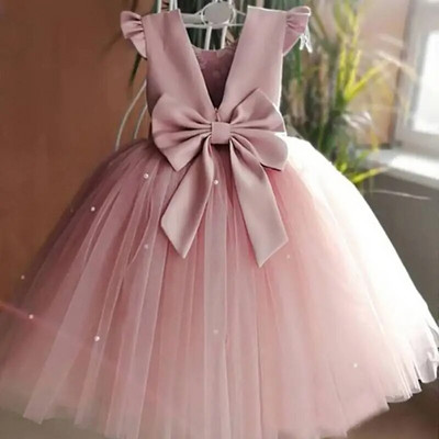 Rochie roșie de prințesă de Crăciun pentru fetiță mică, rochie de tutu pentru petrecere de un an pentru fetiță, rochie roșie de Crăciun, 12 m, costum de Crăciun