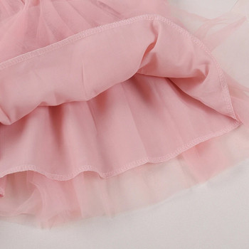 Melario Κοριτσίστικα Φορέματα 2023 Άνοιξη και Φθινόπωρο Νέα Μόδα Κορίτσια Δαντέλα Φόρεμα Φόρεμα Vestidos Mesh Tutu Princess