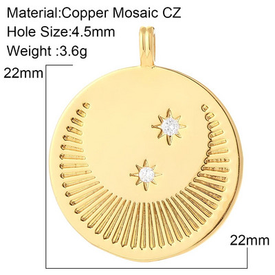 Κρεμαστό Κρεμαστό Γούρια για Κοσμήματα Κάνοντας Φεγγάρι Star Butterfly Κοσμήματα Γούρια Diy Σκουλαρίκια Κολιέ Βραχιόλι Make Gold Χρώμα Ζιργκόν