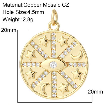 Κρεμαστό Κρεμαστό Γούρια για Κοσμήματα Κάνοντας Φεγγάρι Star Butterfly Κοσμήματα Γούρια Diy Σκουλαρίκια Κολιέ Βραχιόλι Make Gold Χρώμα Ζιργκόν