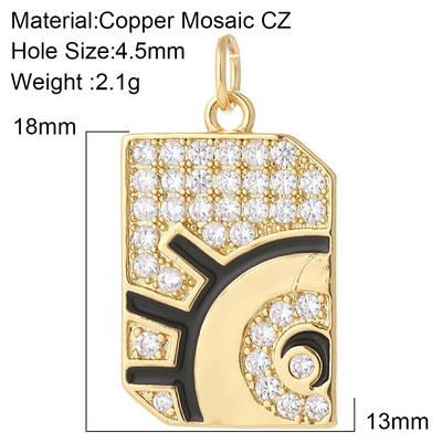 Κρεμαστό Κρεμαστό Γούρια για Κοσμήματα Κάνοντας Φεγγάρι Star Butterfly Κοσμήματα Γούρια Diy Σκουλαρίκια Κολιέ Βραχιόλι Make Gold Χρώμα Ζιργκόν