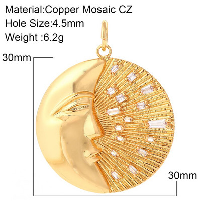 Κρεμαστό Κρεμαστό Γούρια για Κοσμήματα Κάνοντας Φεγγάρι Star Butterfly Κοσμήματα Γούρια Diy Σκουλαρίκια Κολιέ Βραχιόλι Make Gold Χρώμα Ζιργκόν