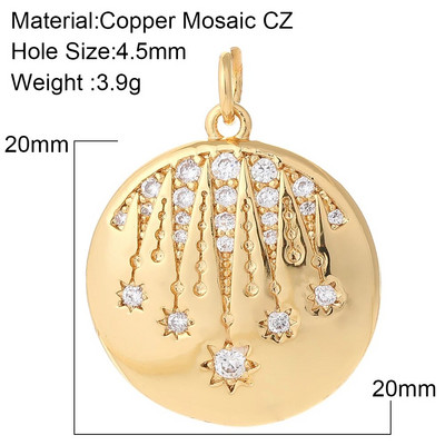 Κρεμαστό Κρεμαστό Γούρια για Κοσμήματα Κάνοντας Φεγγάρι Star Butterfly Κοσμήματα Γούρια Diy Σκουλαρίκια Κολιέ Βραχιόλι Make Gold Χρώμα Ζιργκόν