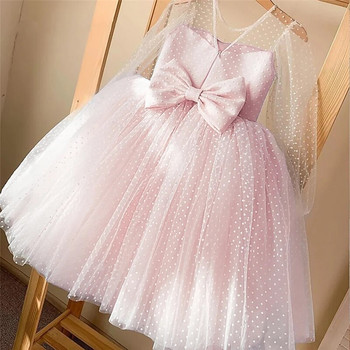 Φανταχτά κορίτσια Κομψό φόρεμα πριγκίπισσας Παιδικά φορέματα για κορίτσι στολή Παιδικό νυφικό ανοιξιάτικο/φθινόπωρο μακρυμάνικο πανί