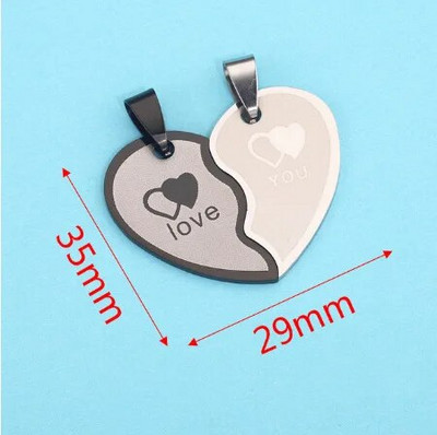 1kom od nehrđajućeg čelika Slatka ljupka šarm mačka Ogrlica Ljubavnica Djevojka Poklon set Valentinovo za žene Nakit Upareni privjesak