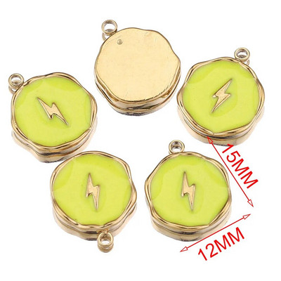 5 kom/lot Emajl od nehrđajućeg čelika Mjesečeva ljubavna medalja Srce privjesci za DIY Naušnice Ogrlica Izrada nakita Privjesak Potrepštine Rukotvorine